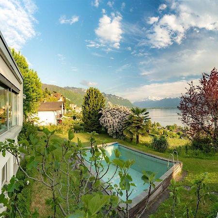 Ground Floor Rooms With Stunning Lake View & Garden Access Montreux Exterior foto